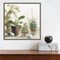 Greenhouse Orchids on Shiplap III by Danhui Nai 16-in. W x 16-in. H. Canvas Wall Art Print Framed in Grey